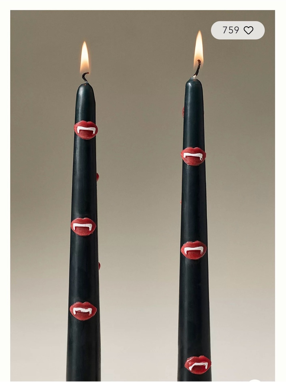 Anthropologie NWT Halloween Icon Tapers, Set of 2